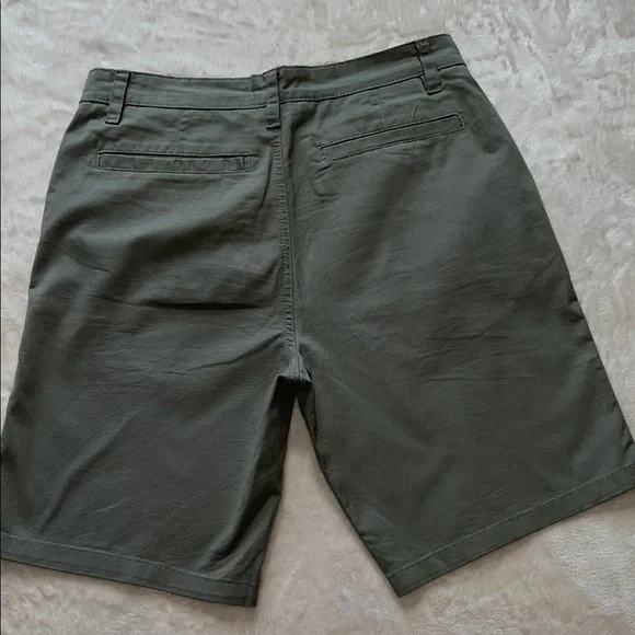 Hurley Men’s Sage  Green Cotton Blend Flat Front Shorts Casual Cut SZ 32 - Picture 6 of 10
